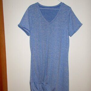 NWOT Essentials blue twist front dress XL